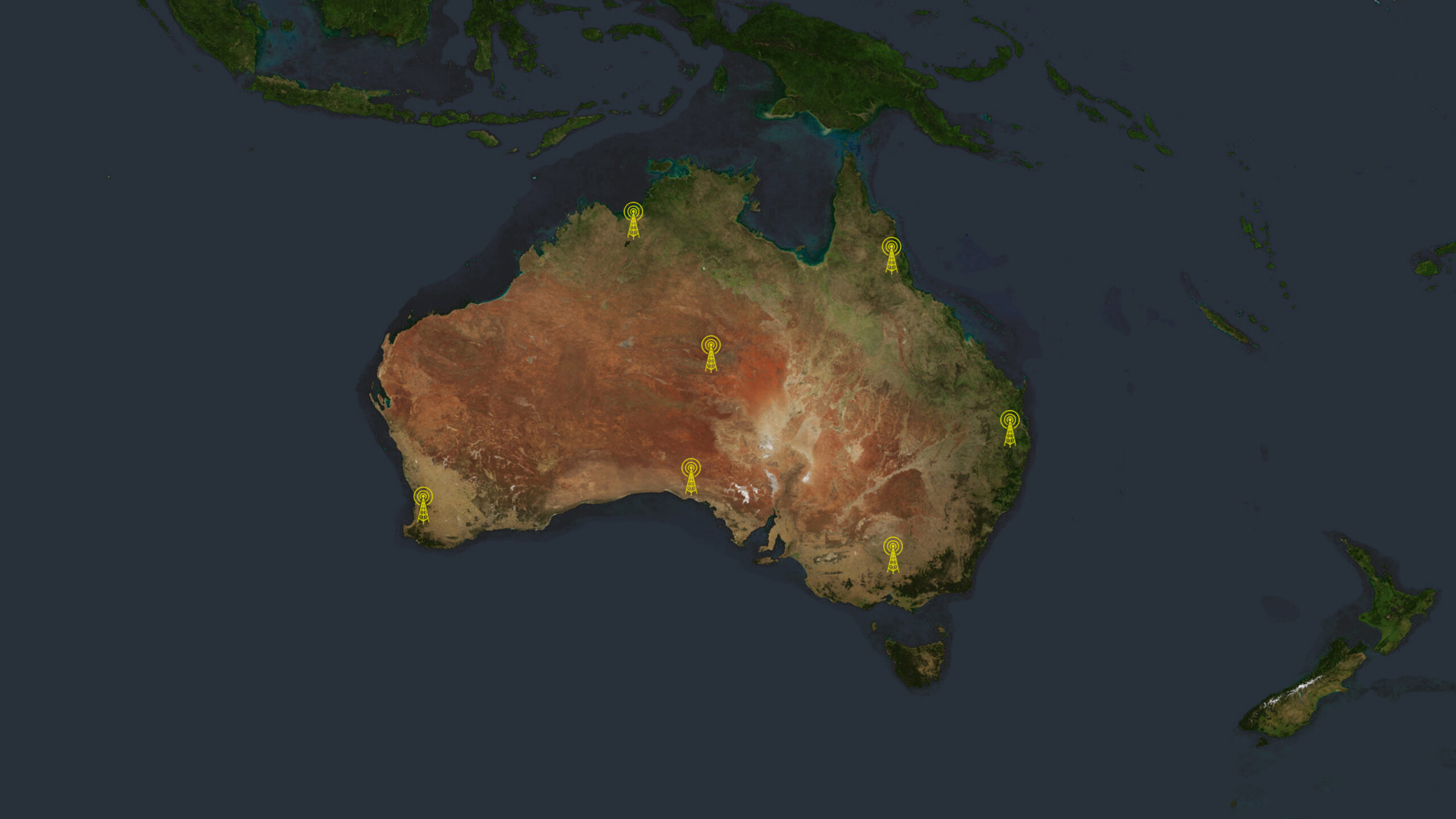 Image of Australia showing Austravel SafetyNet basses